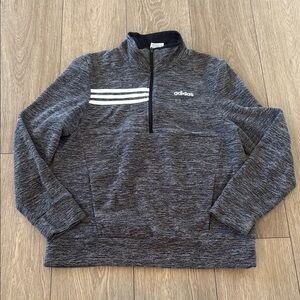 Adidas Boys fleece pullover 1/4 zip sweater size Large 14/16